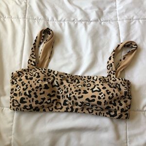TRENDY CHEETAH PRINT BIKINI TOP